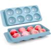 imageIce Cube Trays with Lids for Freezer 33 Sphere Ice Cube Tray with Easy Release for Iced Coffee or Ice Drinks Ice Tray with Lids Ice Cube Mold for Reusable Ice Cubes for Ice Bucket 3 PackBlueAero