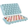 imageIce Cube Trays with Lids for Freezer 33 Sphere Ice Cube Tray with Easy Release for Iced Coffee or Ice Drinks Ice Tray with Lids Ice Cube Mold for Reusable Ice Cubes for Ice Bucket 3 PackBlueArgentinan Blue
