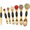 imageMagnetic Measuring Spoons Set with Leveler Stackable Stainless Steel Tablespoons for Baking Fits in Spice JarsGold