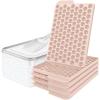 imageWIBIMEN Mini Ice Cube Trays Small Tiny Round Pebble Crushed Nugget Ice Trays for Freezer with Lid  Chilling Drinks Coffee Juice2 Pack055In  BluePink