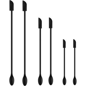 imageSpatula Set of 6 Silicone Mini Makeup Spatulas Small Scraper for Cooking or Baking Kitchen Gadgets Tiny Spoon for Mini Jar Cosmetics or Reusable Beauty Makeup Tools6