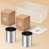 imageClear Ice Cube Maker  25quot Ball  Stainless Steel Clear Ice Maker  Compact Design  for Whiskey Cocktails Bourbon  2 PACK with Ice Tong ampamp Ice BoxMetallicTrump