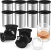 imageClear Ice Cube Maker  25quot Ball  Stainless Steel Clear Ice Maker  Compact Design  for Whiskey Cocktails Bourbon  2 PACK with Ice Tong ampamp Ice BoxMetallicRound