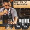 imageClear Ice Cube Maker  25quot Ball  Stainless Steel Clear Ice Maker  Compact Design  for Whiskey Cocktails Bourbon  2 PACK with Ice Tong ampamp Ice BoxMetallicSkull