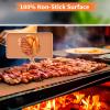 imageWIBIMEN Grill Mats for Outdoor Grill Copper 7pcs Grill Mat 100 NonStick PFOA Free 1575 x 13quot Heavy Duty Reusable and Easy to Clean  Gas Charcoal ampamp Electric BBQCopper 7pcs