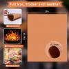 imageWIBIMEN Grill Mats for Outdoor Grill Copper 7pcs Grill Mat 100 NonStick PFOA Free 1575 x 13quot Heavy Duty Reusable and Easy to Clean  Gas Charcoal ampamp Electric BBQCopper 7pcs
