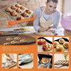 imageWIBIMEN Grill Mats for Outdoor Grill Set of 7 9 Copper Grill Mat 100 NonStick PFOA Free 1575 x 13quot Heavy Duty Resuable and Easy to Clean Works on Gas Charcoal and Electric BBQ