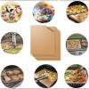 imageWIBIMEN Grill Mats for Outdoor Grill Set of 7 9 Copper Grill Mat 100 NonStick PFOA Free 1575 x 13quot Heavy Duty Resuable and Easy to Clean Works on Gas Charcoal and Electric BBQ
