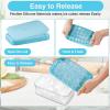 imageRound Ice Cube Trays  Ice Ball Maker Mold for Freezer Circle Ice Cube Tray Making 12 INCH x 66 Sphere Ice Chilling Cocktail Soda Coffee2 PACK Purple Ice Trays ampamp Ice Bin ampamp Ice Scoop