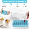 imageRound Ice Cube Trays  Ice Ball Maker Mold for Freezer Circle Ice Cube Tray Making 12 INCH x 66 Sphere Ice Chilling Cocktail Soda Coffee2 PACK Purple Ice Trays ampamp Ice Bin ampamp Ice Scoop