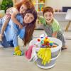 image5L Collapsible Mop Bucket for Cleaning Foldable Buckets with Handles for Beach Sand Garden Car Washing Fishing Silicone Cleaning Buckets for Household Use Bathroom Cleaning Supplies BlueGreenGray