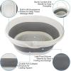 imageCollapsible Foot Soaking Tub for Foot Bath Soak Spa Foot Tub for Soaking Feet Massager Health Care Plastic Bucket with Handle Wash Basin Laundry Basket for Travel Beach RV Gifts for Women Parents