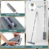 imageFlat Mop with 3 Pads Microfiber Mops for Floor Cleaning Adjustable Handle 2949 Dust Mop for Hardwood Floors Wet Dry Use on Laminate Wood Tile Vinyl Wall Mopping Bathroom Kitchen Household Supplies