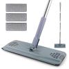 imageFlat Mop with 3 Pads Microfiber Mops for Floor Cleaning Adjustable Handle 2949 Dust Mop for Hardwood Floors Wet Dry Use on Laminate Wood Tile Vinyl Wall Mopping Bathroom Kitchen Household Supplies