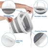 image10L Collapsible Bucket for Cleaning Portable Ice Bucket Water Pail for Space Saving Foldable Sand Buckets with Handles for House Bathroom Plastic Tub Sink Camping Wash Basin RV Essentials5L