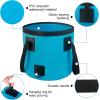 image5 Gallon Bucket Collapsible Bucket with Handle for Outdoor Beach Fishing Gardening Folding Car Wash Buckets Mop Water Storage Laundry Wash Basin for RV Household Cleaning Supplies Camping EssentialsBlue