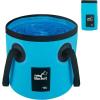 image5 Gallon Bucket Collapsible Bucket with Handle for Outdoor Beach Fishing Gardening Folding Car Wash Buckets Mop Water Storage Laundry Wash Basin for RV Household Cleaning Supplies Camping EssentialsBlue