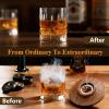 image:imageWhiskey Smoker Kit with Torch 2 Clear Ice Maker amp 2 Whiskey Glasses Complete Cocktail Smoker Kit for Old FashionedBourbonScotchPerfect Whiskey Gifts for MenDadHusbandWhiskey LoversNo ButaneGeneral Cocktail Smoker Kit with Torch