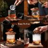 image:imageWhiskey Smoker Kit with Torch 2 Clear Ice Maker amp 2 Whiskey Glasses Complete Cocktail Smoker Kit for Old FashionedBourbonScotchPerfect Whiskey Gifts for MenDadHusbandWhiskey LoversNo ButaneGeneral Cocktail Smoker Kit with Torch