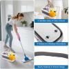 image:image12L Collapsible Mop Bucket with Wheels Folding Car Wash Bucket for Cleaning Supplies Mopping Plastic Buckets with Handle Laundry Wash Basin Tub Water Pail for Fishing Camping RV Dorm Room Essentials