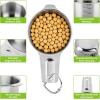 image:imageStainless Steel Measuring Cups Set of 7 Stackable Measure Cups Kitchen Gadgets for Cooking Baking Supplies Tools Nesting Metal Cup Spoons Easy to Read Markings for Dry amp Liquid Measurements BakerSilver