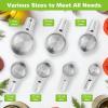 image:imageStainless Steel Measuring Cups Set of 7 Stackable Measure Cups Kitchen Gadgets for Cooking Baking Supplies Tools Nesting Metal Cup Spoons Easy to Read Markings for Dry amp Liquid Measurements BakerSilver
