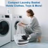 image:image35L Laundry Basket Collapsible Large Plastic Laundry Baskets with Wheels Space Saving Popup Laundry Hampers for Clothes Storage Organizer Folding Plastic Bin for Household RV Room Organization16L