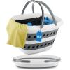 image:image35L Laundry Basket Collapsible Large Plastic Laundry Baskets with Wheels Space Saving Popup Laundry Hampers for Clothes Storage Organizer Folding Plastic Bin for Household RV Room Organization16L