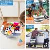 image:image10L Collapsible Bucket with Handle Foldable Ice Bucket Car Wash Buckets for Cleaning Portable Wash Basin for Fishing Gardening Window Washing Mopping Household Use Cleaning SuppliesGray
