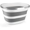 image:image10L Collapsible Bucket with Handle Foldable Ice Bucket Car Wash Buckets for Cleaning Portable Wash Basin for Fishing Gardening Window Washing Mopping Household Use Cleaning SuppliesGray
