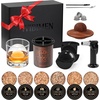 image:imageWhiskey Smoker Kit with Torch Old Fashioned Smoker Kit for Bourbon amp Whiskey  Drink Smoker Set with Wood Chips Gift for Men Dad HusbandFather 1Smoker Kit amp Ice Ball Molds amp GlassesWood Grain