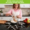 image:imageStainless Steel Measuring Cups and Spoons Set of 10 Nesting Measuring Cup Set  4 Cups 6 Spoons Stackable Measure Cup Spoon Set for Dry amp LiquidDishwasher Safe Kitchen Tools Cooking Baking Supplies10
