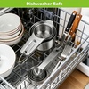 image:imageStainless Steel Measuring Cups and Spoons Set of 10 Nesting Measuring Cup Set  4 Cups 6 Spoons Stackable Measure Cup Spoon Set for Dry amp LiquidDishwasher Safe Kitchen Tools Cooking Baking Supplies10