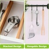 image:imageStainless Steel Measuring Cups and Spoons Set of 10 Nesting Measuring Cup Set  4 Cups 6 Spoons Stackable Measure Cup Spoon Set for Dry amp LiquidDishwasher Safe Kitchen Tools Cooking Baking Supplies10