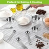 image:imageStainless Steel Measuring Cups and Spoons Set of 10 Nesting Measuring Cup Set  4 Cups 6 Spoons Stackable Measure Cup Spoon Set for Dry amp LiquidDishwasher Safe Kitchen Tools Cooking Baking Supplies10