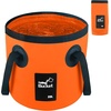 image:imageCar Wash Bucket 32 Gallon Collapsible Bucket for Cleaning Fishing Bucket with Handle for Car Washing Traveling Beach Portable Wash Basin for Cleaning Supplies RV Essentials and Outdoor CampingOrange