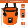 image:imageCar Wash Bucket 32 Gallon Collapsible Bucket for Cleaning Fishing Bucket with Handle for Car Washing Traveling Beach Portable Wash Basin for Cleaning Supplies RV Essentials and Outdoor CampingOrange
