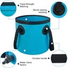 image:imageCar Wash Bucket 32 Gallon Collapsible Bucket for Cleaning Fishing Bucket with Handle for Car Washing Traveling Beach Portable Wash Basin for Cleaning Supplies RV Essentials and Outdoor CampingBlue