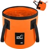 image:imageCollapsible Bucket with Handle 32 Gallon Foldable Car Wash Bucket Cleaning Bucket for Fishing Camping Gardening Storage Portable Wash Basin for RV Household Essentials amp Outdoor SuppliesOrange