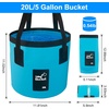 image:imageCollapsible Bucket with Handle 32 Gallon Foldable Car Wash Bucket Cleaning Bucket for Fishing Camping Gardening Storage Portable Wash Basin for RV Household Essentials amp Outdoor SuppliesBlue
