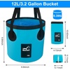 image:imageCollapsible Bucket with Handle 32 Gallon Foldable Car Wash Bucket Cleaning Bucket for Fishing Camping Gardening Storage Portable Wash Basin for RV Household Essentials amp Outdoor SuppliesBlue