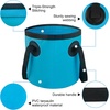 image:imageCollapsible Bucket with Handle 32 Gallon Foldable Car Wash Bucket Cleaning Bucket for Fishing Camping Gardening Storage Portable Wash Basin for RV Household Essentials amp Outdoor SuppliesBlue