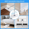 image:imageSnap Grip Mini Mop with 6 Washable Pads Lazy Dry Wet Mops Household Items for Wall Window Ceiling Dust Mop with 47 Handle ZeroTouch Flat Floor Mops for Floor Cleaning for Home Kitchen Bathroom47 Inch