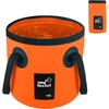 image:imageCar Wash Bucket 32 Gallon Collapsible Bucket for Cleaning Fishing Bucket with Handle for Car Washing Traveling Beach Portable Wash Basin for Cleaning Supplies RV Essentials and Outdoor CampingOrange