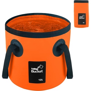 image:imageCar Wash Bucket 32 Gallon Collapsible Bucket for Cleaning Fishing Bucket with Handle for Car Washing Traveling Beach Portable Wash Basin for Cleaning Supplies RV Essentials and Outdoor CampingOrange