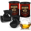 image:imageClear Ice Cube Maker  25 Round Ball  Stainless Steel Clear Ice Cube Molds  Sphere Mold amp Christmas Gift for Cocktails Drinks amp Bourbon Whiskey Gifts for Men Women Dad2 PacksMetallicRound