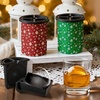 image:imageClear Ice Cube Maker  25 Round Ball  Stainless Steel Clear Ice Cube Molds  Sphere Mold amp Christmas Gift for Cocktails Drinks amp Bourbon Whiskey Gifts for Men Women Dad2 PacksChristmas Snowflake Design