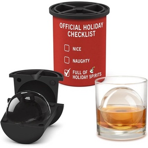 image:imageClear Ice Cube Maker  25 Round Ball  Stainless Steel Clear Ice Cube Molds  Sphere Mold amp Christmas Gift for Cocktails Drinks amp Bourbon Whiskey Gifts for Men Women Dad2 PacksHoliday Checklist